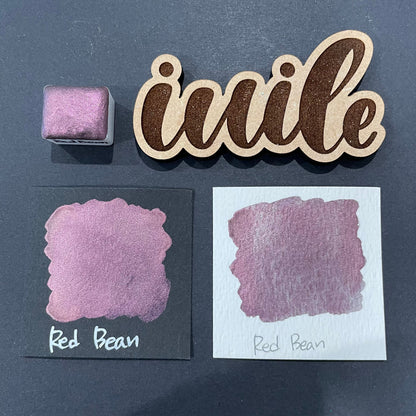 Red Bean purple watercolor paints Half pans