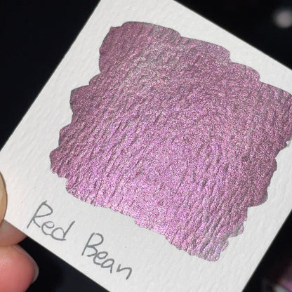 Red Bean purple watercolor paints Half pans
