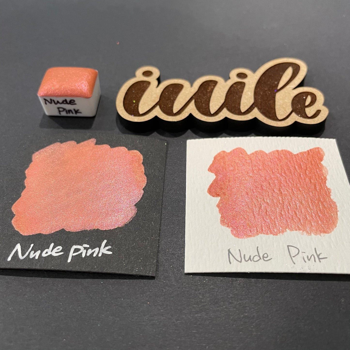 Nude Pink watercolor paints Half pans