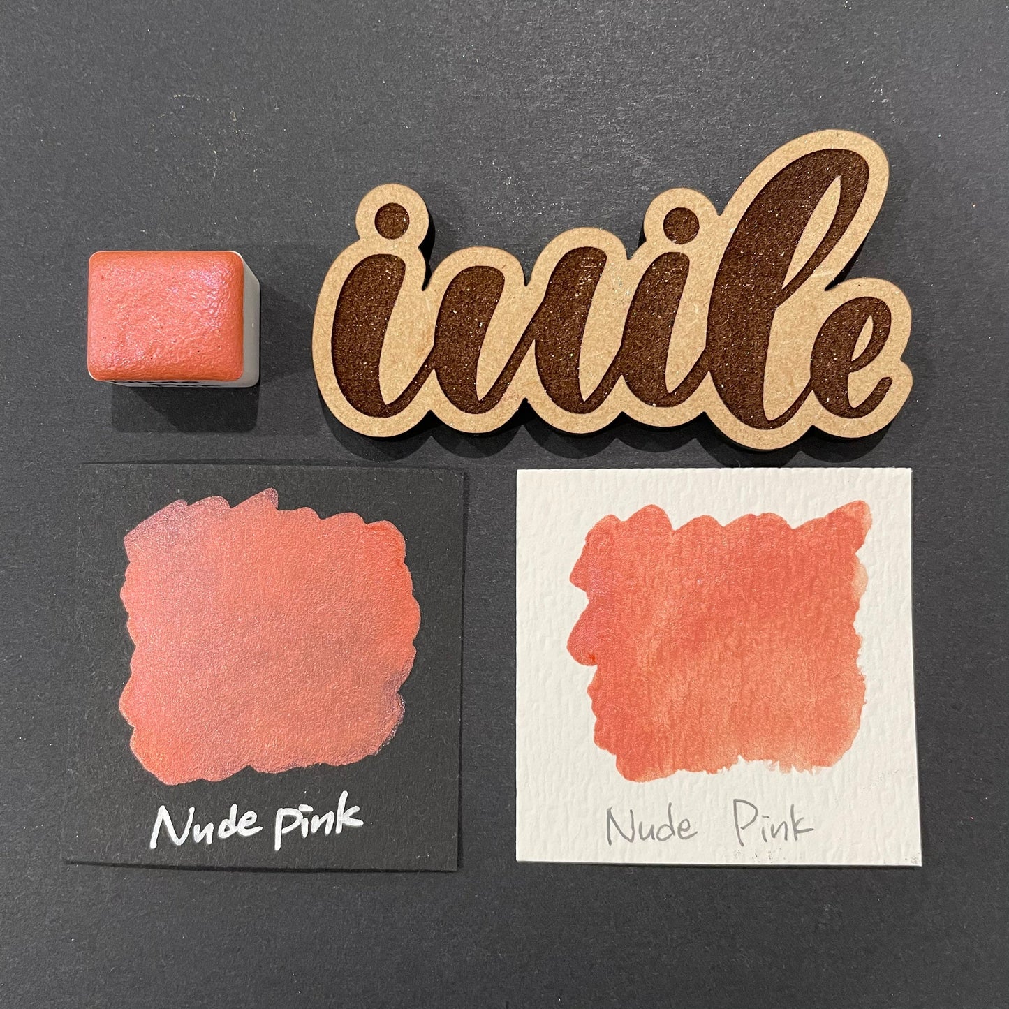 Nude Pink watercolor paints Half pans