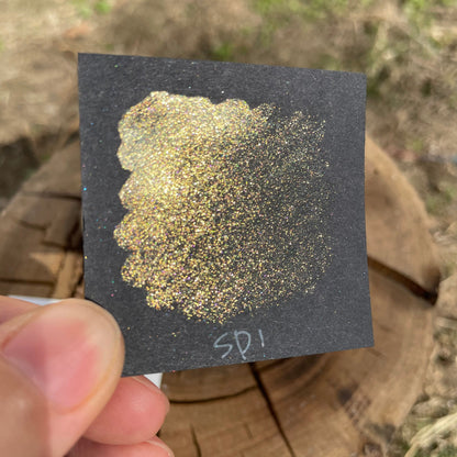 SP1 gold sparkle GDSP watercolor paints Half pans