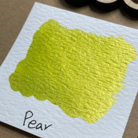 Pear green Handmade shimmer watercolor paints