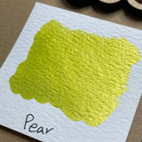 Pear green Handmade shimmer watercolor paints