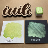 Pickle green Handmade shimmer watercolor paints