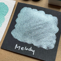 Melody teal Handmade shimmer watercolor paints