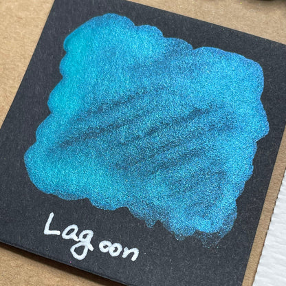 Lagoon teal Handmade shimmer watercolor paints