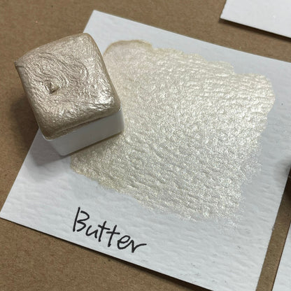 Butter Gold Handmade gold shimmer watercolor paints