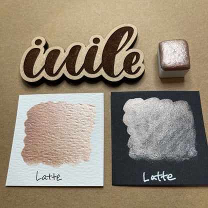 Latte Gold Handmade shimmer watercolor paints
