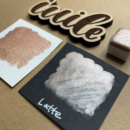 Latte Gold Handmade shimmer watercolor paints