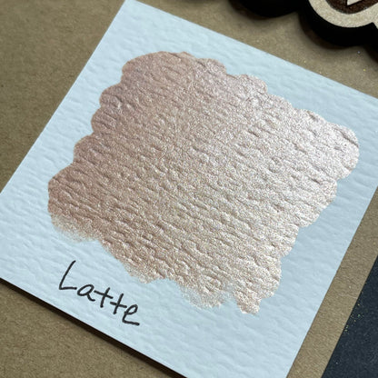 Latte Gold Handmade shimmer watercolor paints