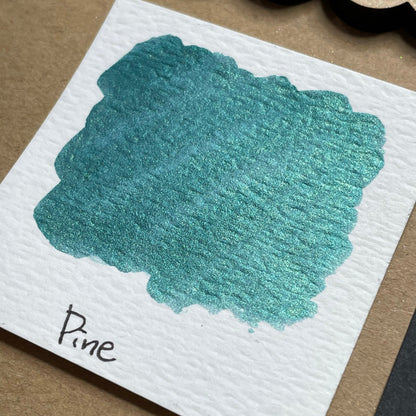Pine green Handmade shimmer watercolor paints