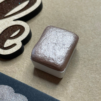 Latte Gold Handmade shimmer watercolor paints