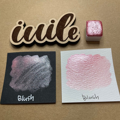 Blush pink Handmade shimmer watercolor paints