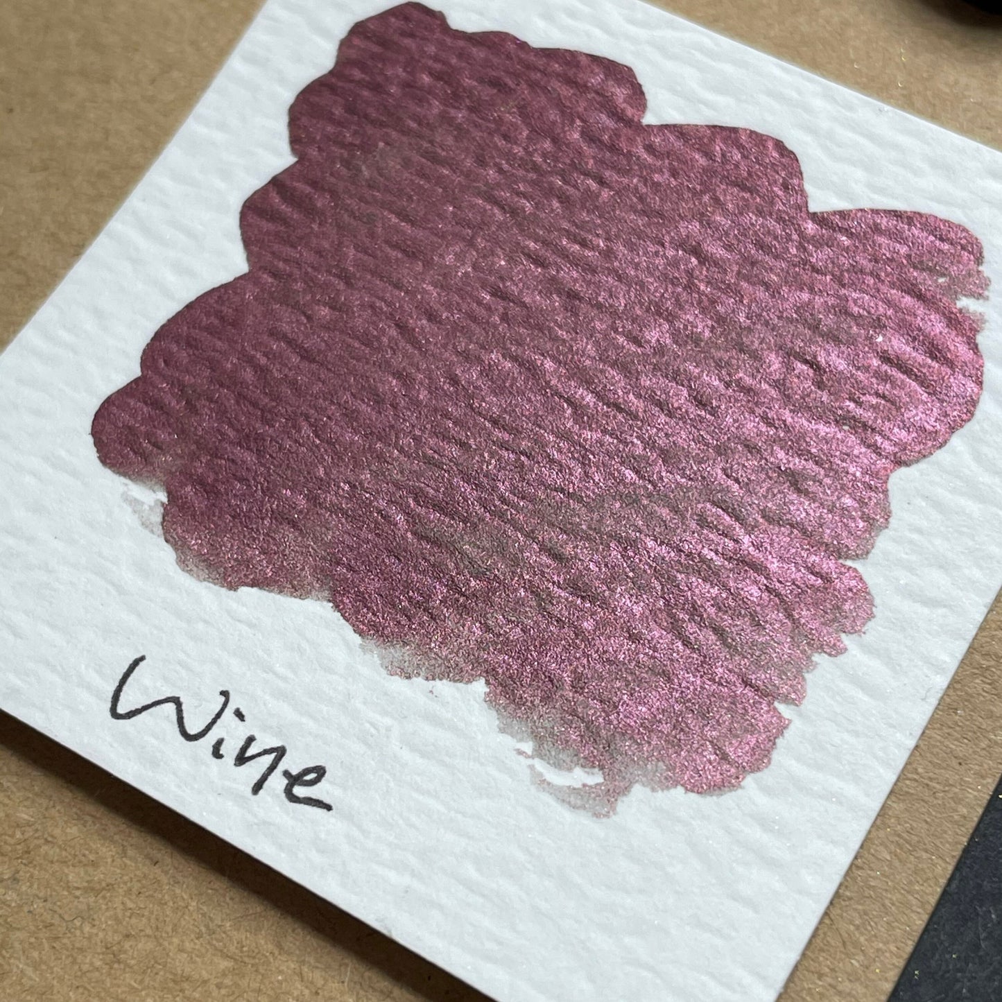 Wine red Handmade shimmer watercolor paints