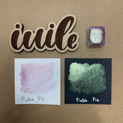 Last Chance! Pinkie pie purple Unicorn Series colorshift watercolor paints half pan
