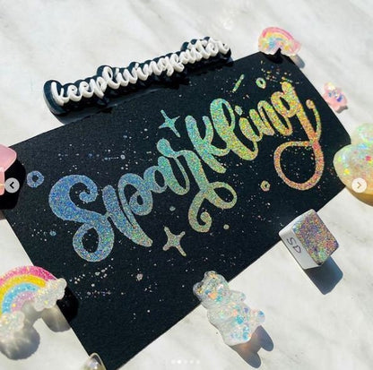 Stardust Handmade watercolor/Acrylic paints holographic Half/Quarter/Button pan