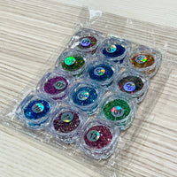 BAG set of 12 Color shift Glitters  DIY Resin Epoxy Art Craft