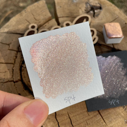 SP4 gold sparkle GDSP watercolor paints Half pans