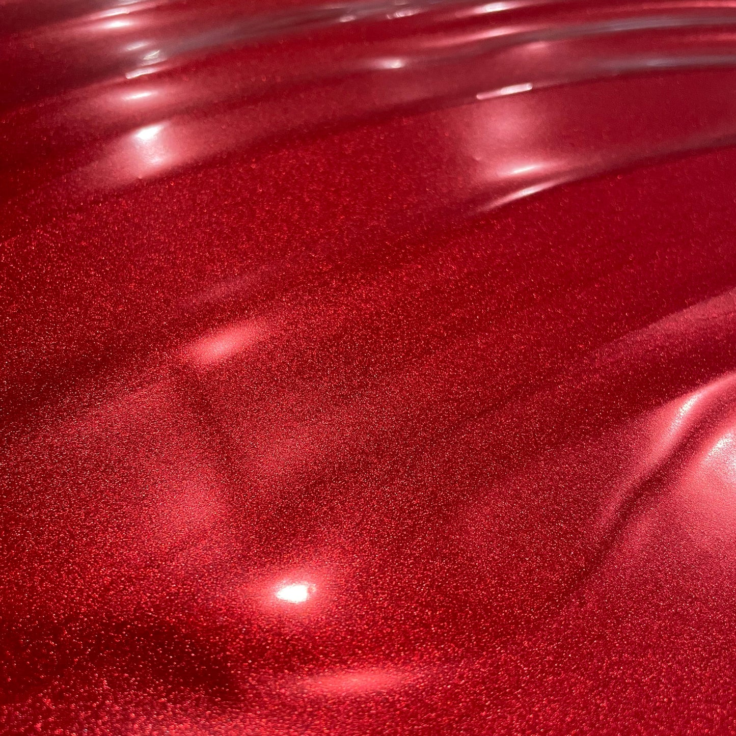 Red Christmas Chrome watercolor paint half pan