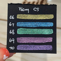 Button Fairy CS set handmade color shift shimmer watercolor paint