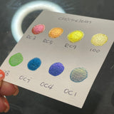 Chameleon half set handmade watercolor paints half pans in tin case