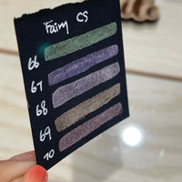 Button Fairy CS set handmade color shift shimmer watercolor paint
