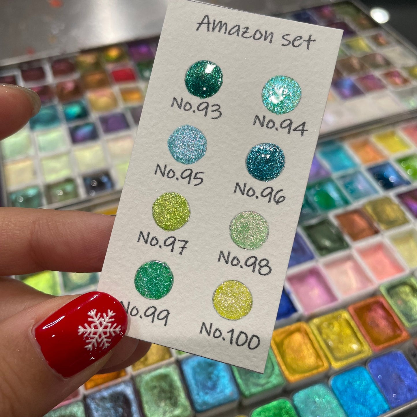 Amazon Quarter set handmade watercolor colorshift paint