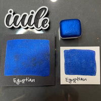 Egyptian Blue half Handmade shimmer watercolor paints