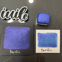 Pacific Blue Half Handmade shimmer watercolor paints