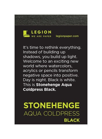 Legion Stonehenge Aqua Artist Pad watercolor paper
