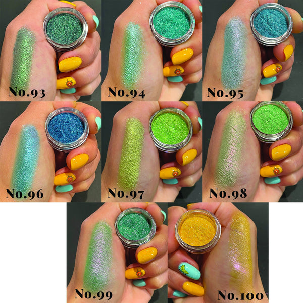 Set of Vivid Pigment Chrome Color shift Chameleon Nail Cosmetic Waterc –  IUILE