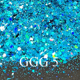 30g GGG 5 Holo Multi Color Chunky Glitter Nail DIY Resin Epoxy Art Craft