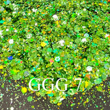 30g GGG 7 Holo Multi Color Chunky Glitter Nail DIY Resin Epoxy Art Craft