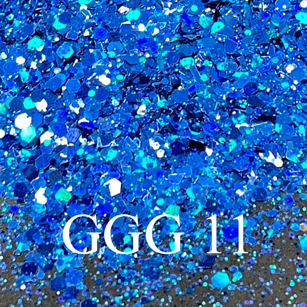 30g GGG 11 Holo Multi Color Chunky Glitter Nail DIY Resin Epoxy Art Craft