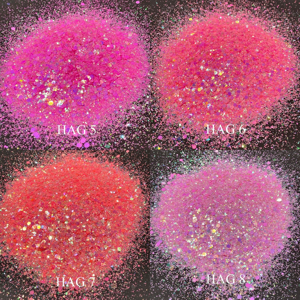 TCT-842 Purple Primary Colours With Colorful Rainbow Chunky Glitter For  Crafts Art DIY Nails And