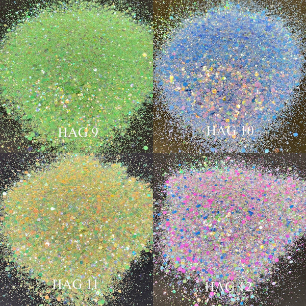 TCT-842 Purple Primary Colours With Colorful Rainbow Chunky Glitter For  Crafts Art DIY Nails And