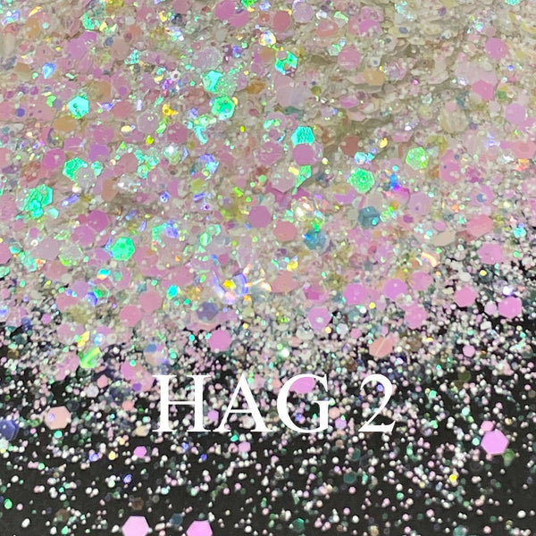 30g HAG 2 Rainbow Colorshift Diamond Chunky Glitter Nail DIY Resin Epoxy Art Craft