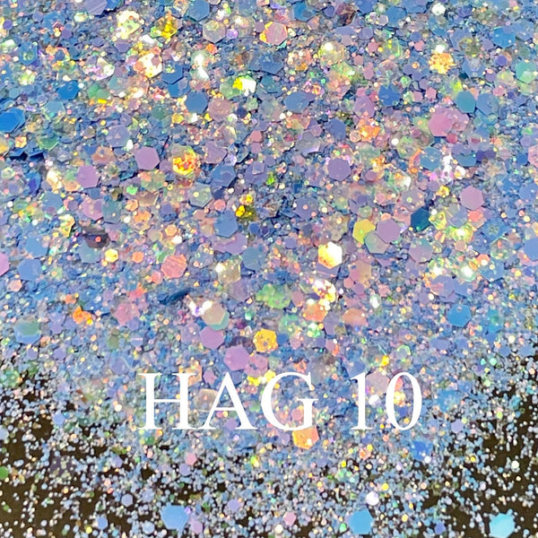 30g HAG 10 Rainbow Colorshift Diamond Chunky Glitter Nail DIY Resin Epoxy Art Craft