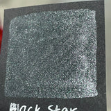 Black Star Half pan Handmade shimmer watercolor paints