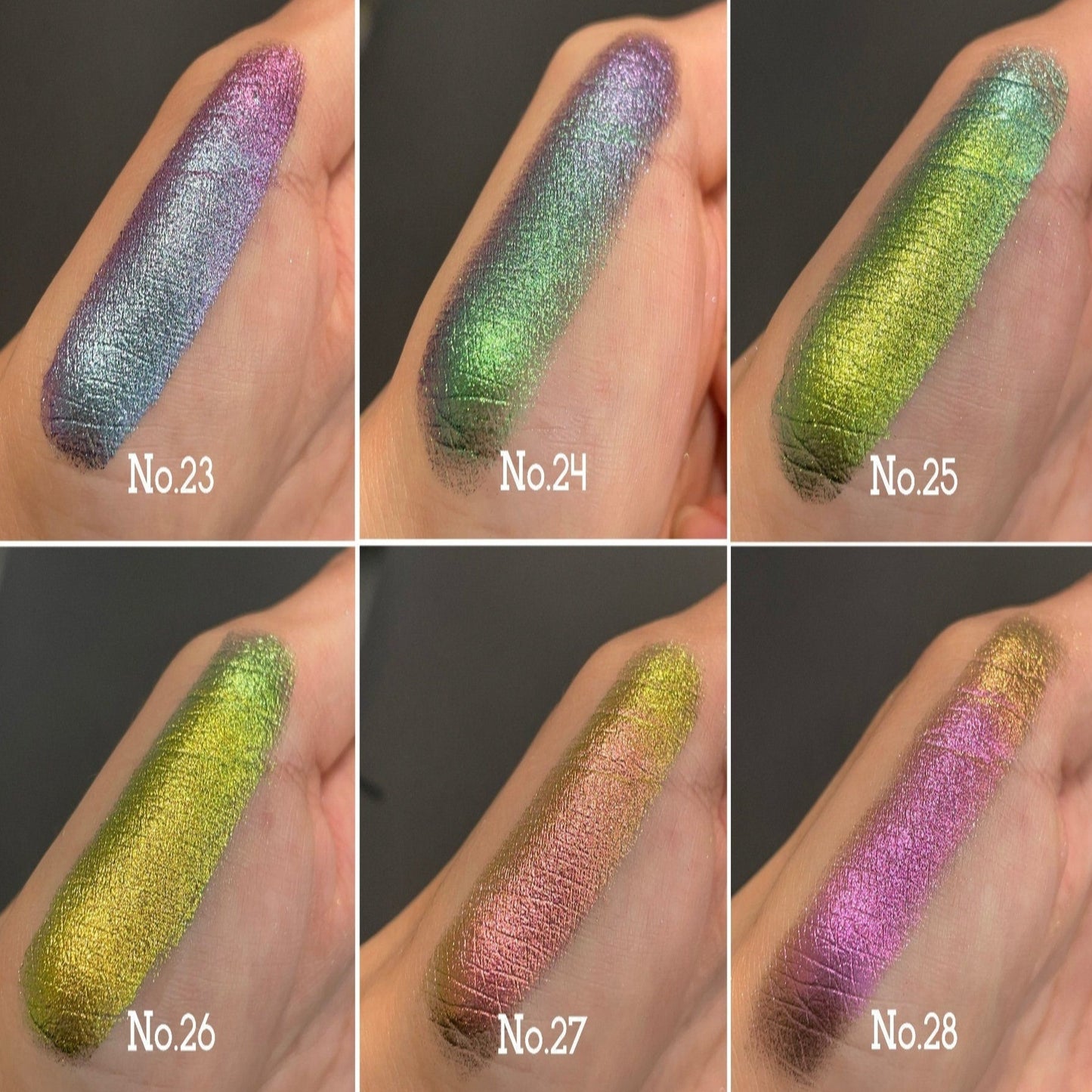 0.5g & 1g No.23 - 28 Chrome Colorshift Chameleon Pigment Nail Cosmetic Watercolor DIY Resin Epoxy Art Craft