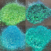 30g CFG 1 Iridescent Colorshift Chunky Glitter Nail DIY Resin Epoxy Art Craft