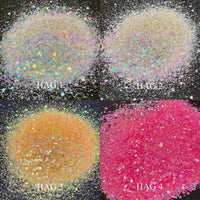 30g HAG 1 Rainbow Colorshift Diamond Chunky Glitter Nail DIY Resin Epoxy Art Craft