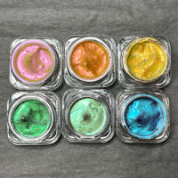 No.17-22 Color Shift Chameleon Cosmetics Liquid Eyeshadow in Glass Jar