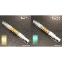 No.17 - 22 Liquid & Pigment Eyeshadow in Silicon Brush Roll Up Case ColorShift Chameleon Cosmetics DIY