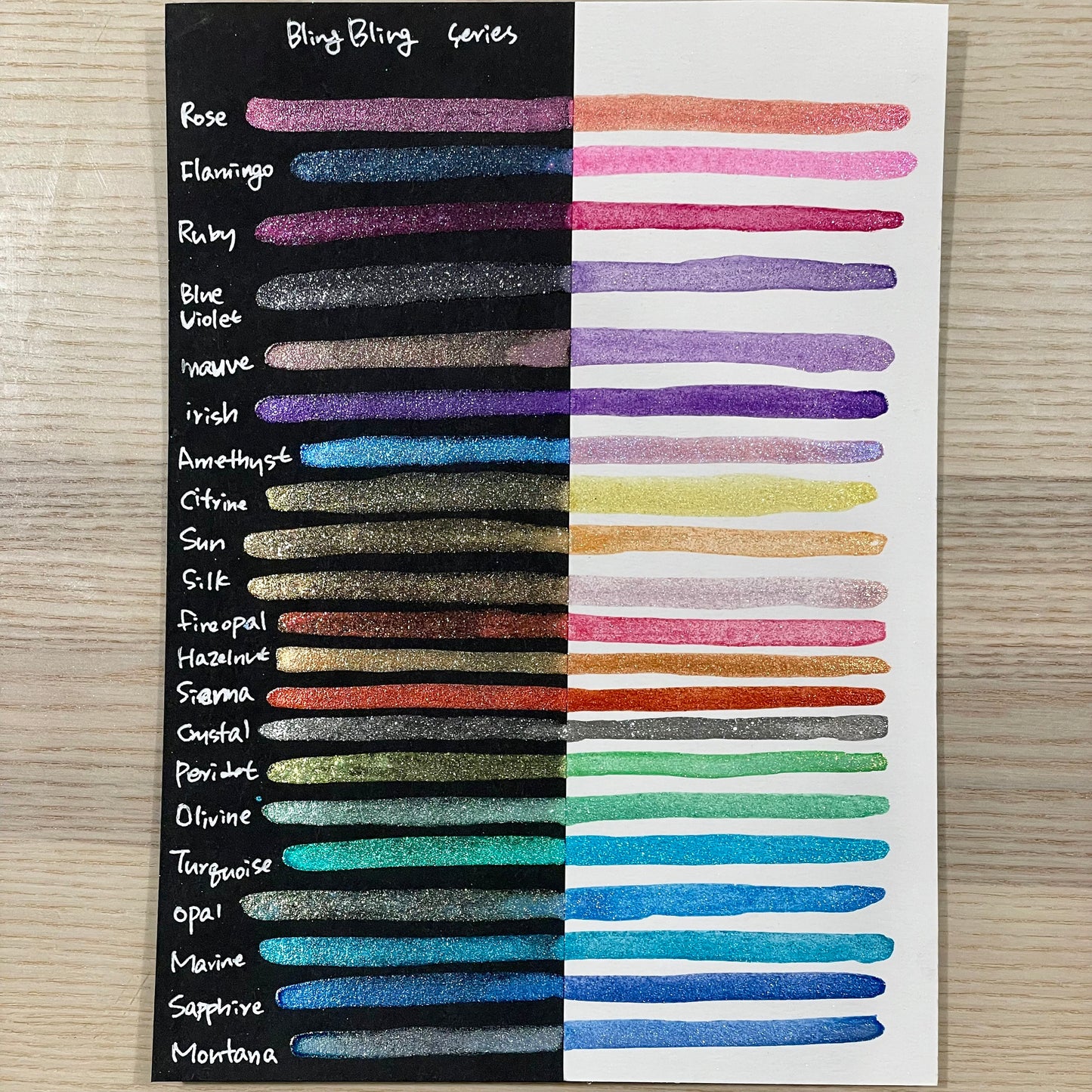 Discontinued Bling Bling quarter set handmade watercolor paint