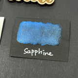 Sapphire blue Half pan Bling Bling Handmade shimmer watercolor paints
