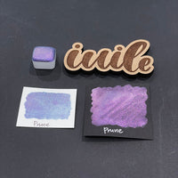 Prune purple Half pan Fruits Basket Colorshift Handmade shimmer watercolor paints