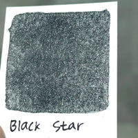 Black Star Half pan Handmade shimmer watercolor paints