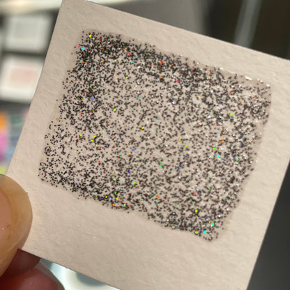 Button Galaxy set for Handmade Chunky Holo glitter watercolor paints half pans in Tin case