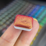 Red Rainbow Super Color Shift Handmade Shimmer Watercolor Paint